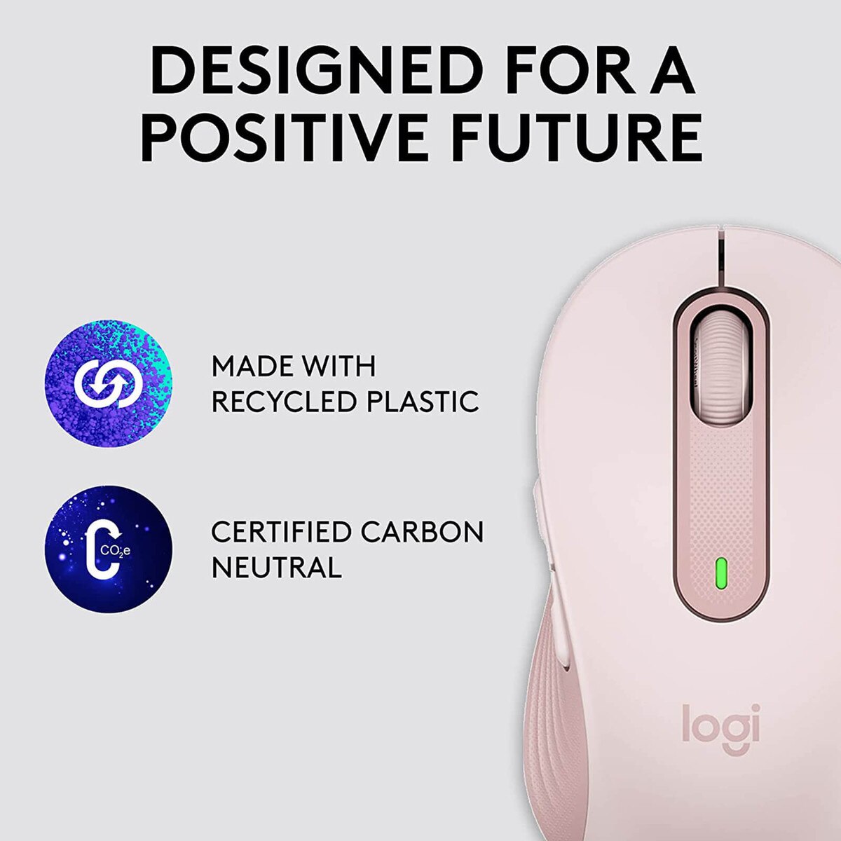 Logitech Signature M650 Silent Bluetooth Mouse - Rose